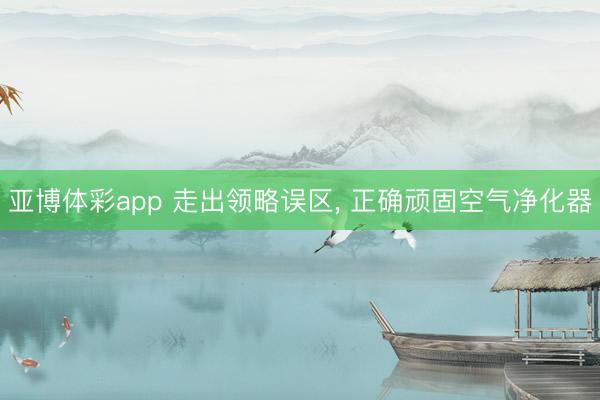 亚博体彩app 走出领略误区， 正确顽固空气净化器