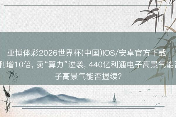 亚博体彩2026世界杯(中国)IOS/安卓官方下载 客岁净利增10倍， 卖“算力”逆袭， 440亿利通电子高景气能否握续?